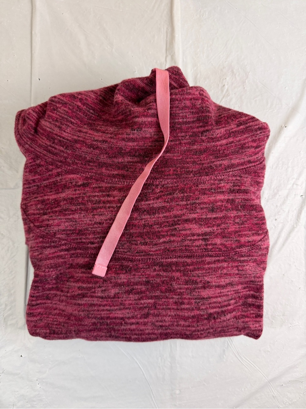 Kimes‎ Ranch Marled Raspberry Pullover Cowl Hoodie - Picture 9 of 9